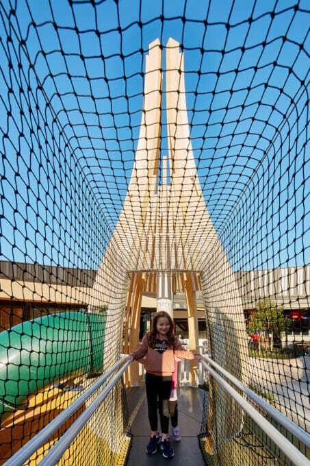Architectural Pod Playground Designed by Tilt Industrial Design Curved Timber Design Eastern Creek Quarter Playspace