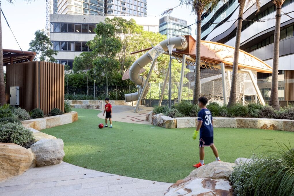 playground, landscape architecture, multi-use park, recreation, playspace, green space, multi-generational, active play