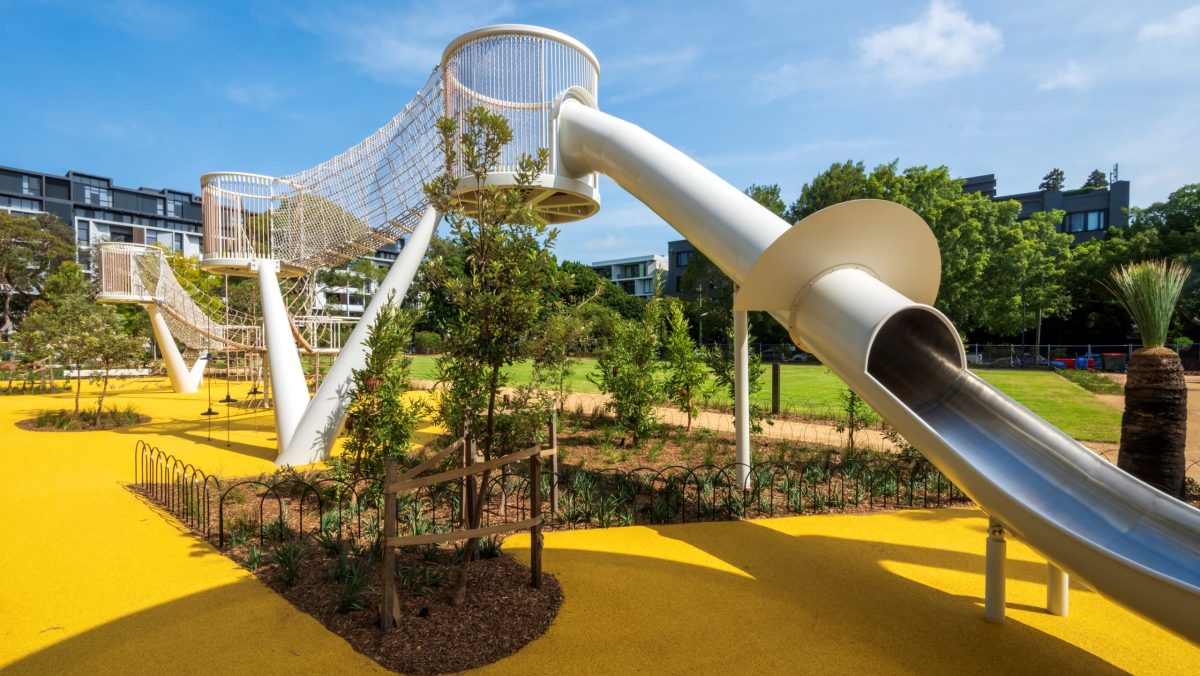 playground, landscape architecture, multi-use park, recreation, playspace, green space, multi-generational, active play