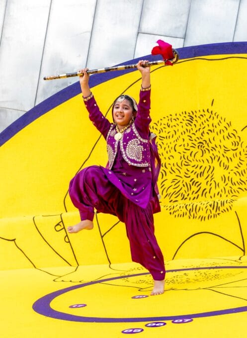 Thukral and Tagra. Bread Circuses and Home. AsiaTopa Festival. FedSquare. Melbourne. Custom wrestling mat. Tilt Industrial Design.