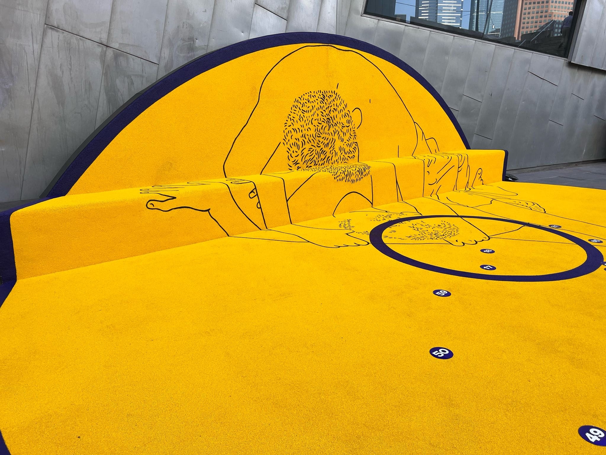 Thukral and Tagra. Bread Circuses and Home. Custom wrestling mat. Industrial Design. Tilt Industrial Design. FedSquare. Melbourne.