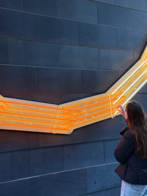 meagan streader. Public art. melbourne art. light artwork. liveability.