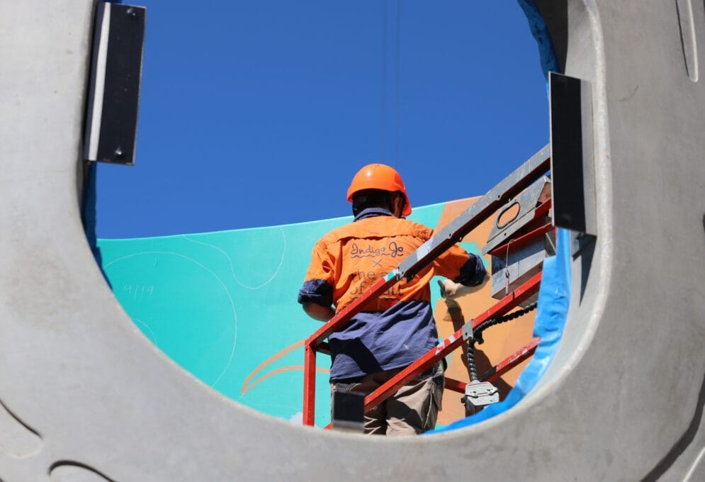 Midtown MacPark painting of play structures, Tilt Industrial Design