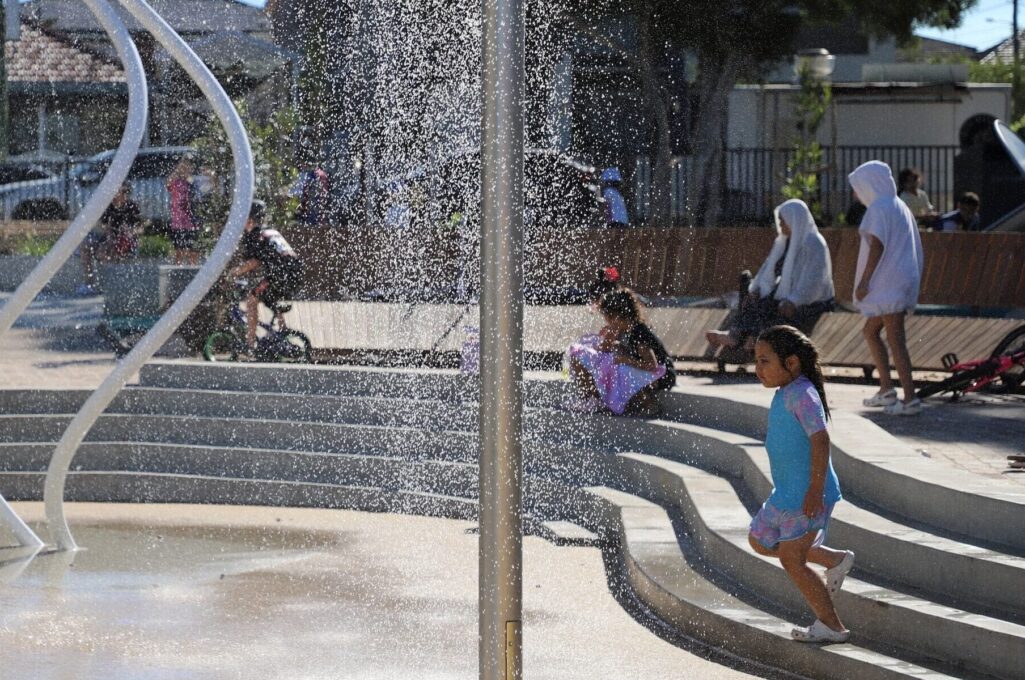 Granville Park with halo ring water feature by Tilt Industrial Design