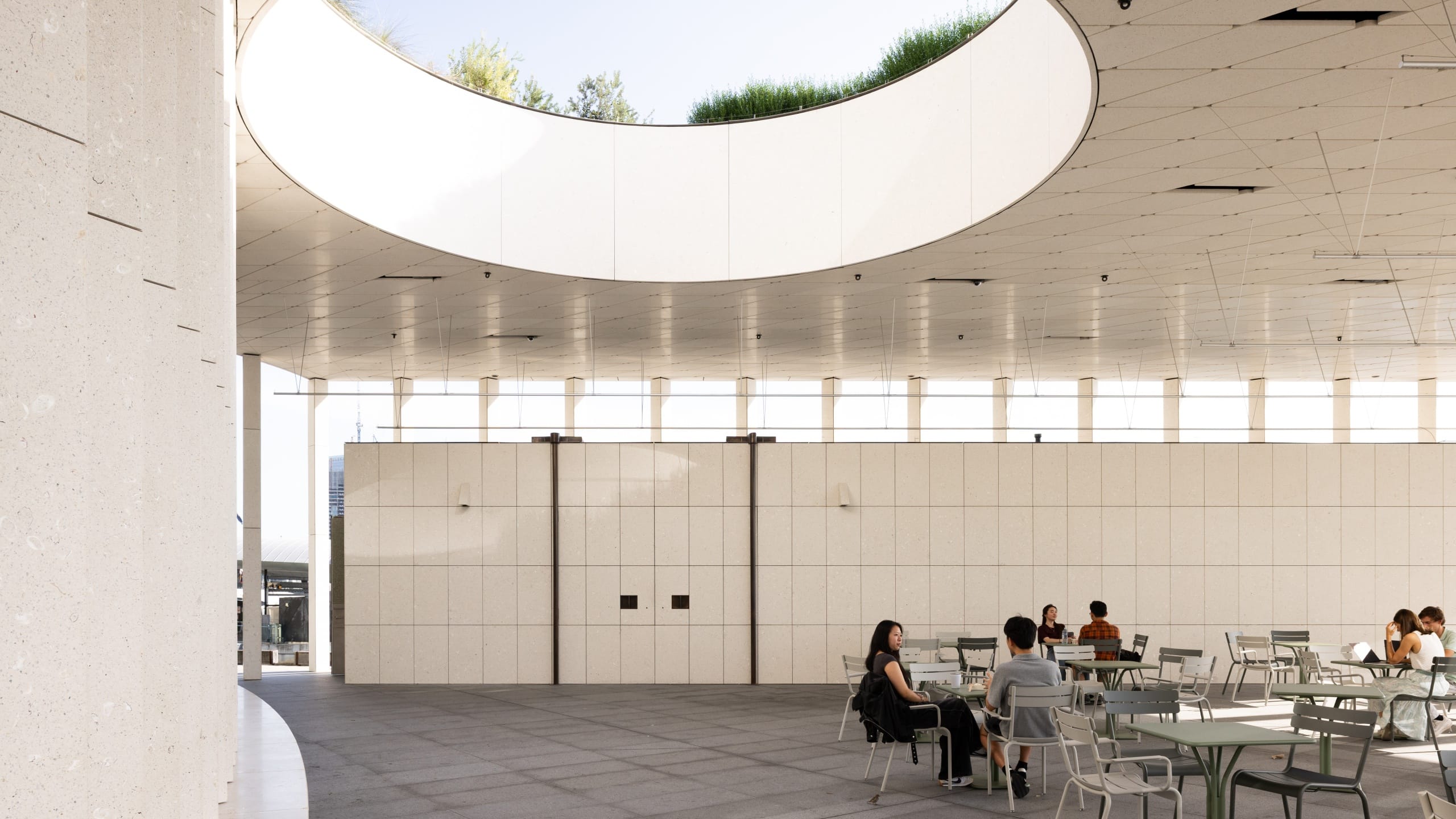 Operable doors at Pier Pavilion in Barangaroo by Tilt Industrial Design